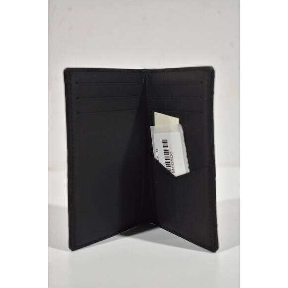 Louis Vuitton Monogram Seal Black Leather Logo Slender Pocket Organizer Wallet - Picture 8 of 10